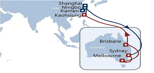 澳洲海運時間,海運澳洲時間,中國到澳洲海運時間,到澳洲的海運時間1
